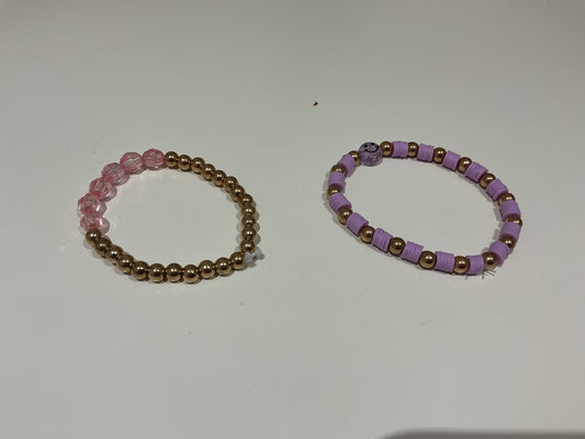 Clay bead bracelet
